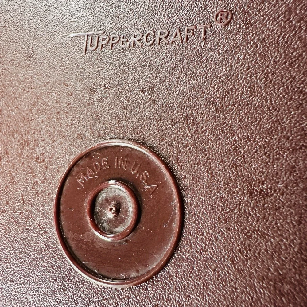 Vintage Tupperware Tuppercraft Brown Personal Valet‎ Travel Case Organizer #1624